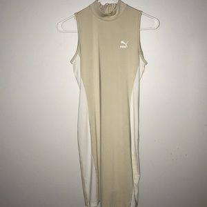 Brand New Puma, nude and white slim fit dress